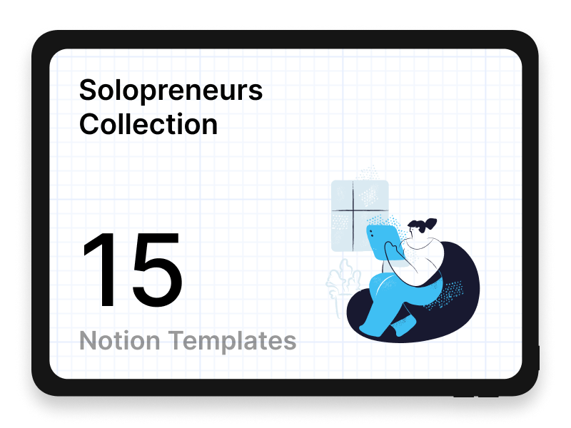 Solopreneurs Collection of Notion templates